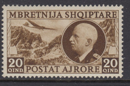 ITALIA - 1939 Occupazione ALBANIA Posta Aerea N.4 - Cat. 325 Euro - Gomma Integra - MNH** - Albanië