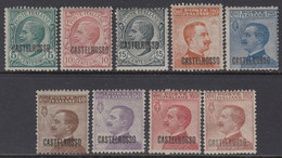 ITALIA - CASTELROSSO N.1-9 - Cv 480 Euro - Linguellati - MH* - Castelrosso