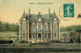 Pavilly * Le Château De La Vallée * Cpa Toilée Colorisée - Pavilly