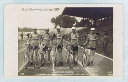 CPA Cyclisme Édition A.N. Paris. Équipe De France Jeux Olympiques 1924 LEDUCQ WAMBST BLANCHONNET 1er HAMEL BOCHER. N°458 - Ciclismo