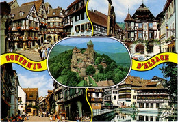 Souvenir D'Alsace 5 Vues: Rue  à Colmar, Maisons à Kaysersberg, Chateau Koenisbourg, Rue à Riquewihr, Strasbourg - Recettes (cuisine)