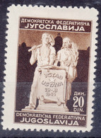 Yugoslavia Republic, Post-War Constitution 1945 Mi#491 I, Mint Hinged - Ongebruikt