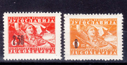 Yugoslavia Republic 1946 Mi#492-493 Mint Hinged - Ongebruikt