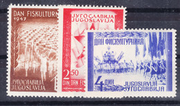 Yugoslavia Republic 1947 Mi#521-523 Mint Never Hinged - Ungebraucht
