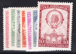 Yugoslavia Republic 1948 Mi#560-566 Mint Hinged - Unused Stamps
