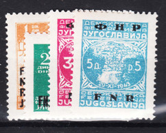 Yugoslavia Republic, Partisans 1950 Mi#601-604 Mint Hinged - Unused Stamps