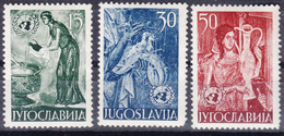 Yugoslavia Republic 1953 Mi#714-716 Mint Never Hinged - Ongebruikt
