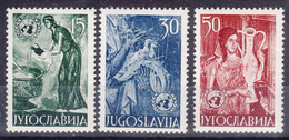 Yugoslavia Republic 1953 Mi#714-716 Mint Hinged - Ongebruikt