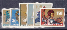 Yugoslavia Republic 1962 Mi#1026-1031 Mint Never Hinged - Unused Stamps