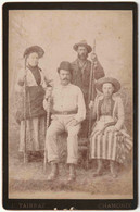 Cabinet Circa 1890. Portrait De Groupe Par Joseph Tairraz à Chamonix. Guides De Montagne. - Alte (vor 1900)