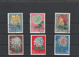 CHINA 22-04. Chrysanthemums. S44 (III).  USED.MICHEL # 583-588 = 30.0 Euro - Oblitérés