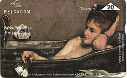 Belgium: Belgacom 708A CardEx 97 Bruxelles, Alfred Stevens "Le Bain" - Ohne Chip