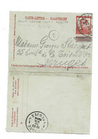 Carte-Lettre/Kaartbrief 10 Ct. ZOUTLEEUW/LEAU (Occupé Le 20.8)  Naar BRUGES 10.VIII.1914 - Niet-bezet Gebied