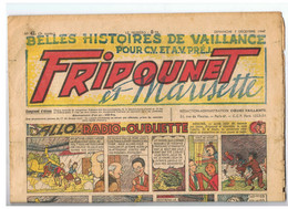 Fripounet Et Marisette Allo.., Radio-oubliette N°47 Du 27/12/1947 2 ème Année - Fripounet