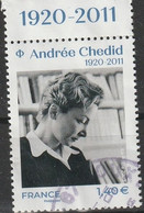 FRANCIA 2020 - Andrée Chedid YV 5388 - Cachet Rond - Oblitérés