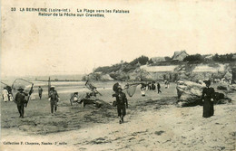 La Bernerie En Retz * La Plage Vers Les Falaises * Retour De La Pêche Aux Crevettes * Haveneau épuisette - La Bernerie-en-Retz