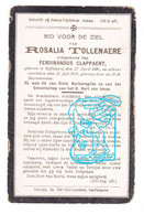 DP Rosalia Tollenaere ° Zaffelare Lochristi 1849 † 1920 X Fernandus Clappaert - Imágenes Religiosas