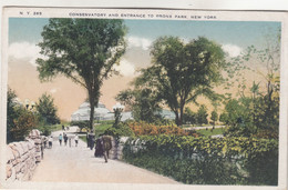 B301) NEW YORK - Conservatory And Entrance To BRONX PARK - Old !! - Bronx