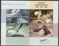 BRD 2007 Mi-Nr. Block 70 O Gest. ESST. Frankfurt 40 Jahre Deutsche Sporthilfe ( Bl.8 )günstiger Versand - 2001-2010