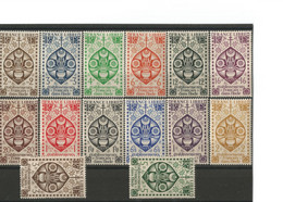 INDE - 1942 - Etablissements Français - France Libre Série Londres N° 217 à  230 Neufs**, 14 Val ** MNH - Unused Stamps