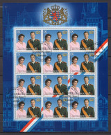 Luxemburg 2000 - Kleinbogen Mi 1515 Thronbesteigung Erbgroßherzog Henri / Sonderstempel 7.10.2000 - Blocks & Sheetlets & Panes