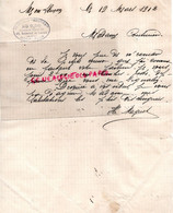 03- MONTLUCON- RARE LETTRE MANUSCRITE H. MAGUET- CHAUSSURES SUCCES-AU 9,90- 30 BOULEVARD COURTAIS-1912 - Textile & Vestimentaire
