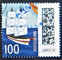 Bund/BRD Dezember 2021 Rollenmarke "Segelschiff" MiNr 3646 Mit Zählnummer , Ersttagsgestempelt - Used Stamps