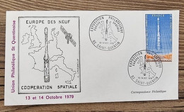 FRANCE, Yvert PA 52 Cooperation Spatiale Europe Des 9. Obliteration Temporaire 13 Et 14 Octobre 1979 - Telecom