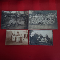 PHOTO MILITARIA LOT DE 5 DONT SECTION DES AS 11E COMPAGNIE 1917 - Guerre, Militaire