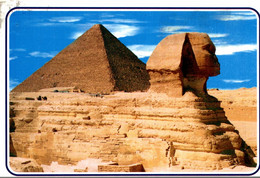 EGYPTE GIZA THE GREAT SPHINX AND KEOPS PYRAMIDS - Sphinx