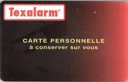 CARTE-BADGE-TEXALARM-TBE/RARE - Autres & Non Classés