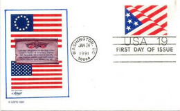 USA. OLD GLORY FLAG  (FIRST DAY OF ISSUE) WASHINGTON DC. 1991. Postal Stationery - 1981-00