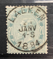 België, 1883, Nr 39, Gestempeld LAEKEN, OBP 12€ + Coba 8€ - 1883 Leopoldo II