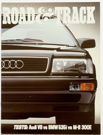ROAD & TRACK November 1989 - TESTS Audi V8 BMW 535i MERCEDES M-B 300E - Transportes