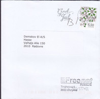 Denmark Slogan Flamme 'God Jul' KØBENHAVNS POSTCENTER 2014 Cover Brief RØDOVRE  6.50 Kr Winter Poetry - Lettere