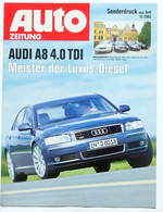 AUTO ZEITUNG AUDI A8 4.0 TDI TEST Gegen BMW 740d MERCEDES 400 CDI VW PHAETON V10 TDI - Auto En Transport