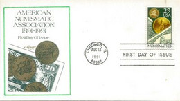 USA. American Numismatic Association Chicago. FDC 1991 - 1991-2000