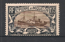 SPM - 1932-33 - N°Yv. 154 - Chalutier 1f75 Noir Et Brun - Neuf Luxe ** / MNH / Postfrisch - Nuevos
