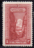 TURCHIA TURKÍA TURKEY 1926 SAKARYA GORGE 3g MH - Neufs