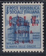 ITALIA - C.L.N. ARONA N.22 Cat.5600€ Firmato Raybaudi - GOMMA INTEGRA - MNH** - National Liberation Committee (CLN)