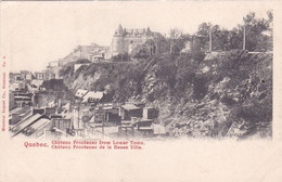 QR - QUEBEC - Château Frontenac From Lower Town  (neuf) - Québec - Château Frontenac