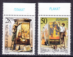Yugoslavia, Serbia And Montenegro 2003 Europa Mi#3114-3115 Mint Never Hinged - Ungebraucht