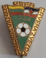 ZALGIRIS VILNIUS Vs Crvena Zvezda Belgrade 1989 UEFA CUP Football Soccer Club Fussball Calcio Futbol Futebol PIN A4/8 - Football