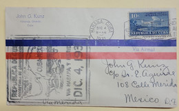 SO) 1921  CARIBBEAN, INTERNATIONAL MAIL, PLANE, PALMA, ISLAND, AIR MAIL TO MEXICO, VIA MÉRIDA - Briefe U. Dokumente