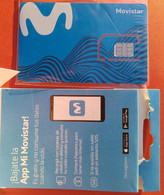 MOVISTAR CHIP ANTEL Nuevo Sin Uso + Instrucciones - URUGUAY - Phone Card - Carta Telefonica - Telecarte - Advertising
