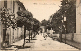 Algérie : MEDEA : Rue Du Nador Et Le Collège : Animée - Médéa