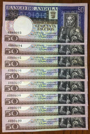ANGOLA Lot De 8 Billets 50 Escudos 10 Juin 1973 Numérotés Séquentiellement (4B80093-4B80100) P#105 UNC - Angola