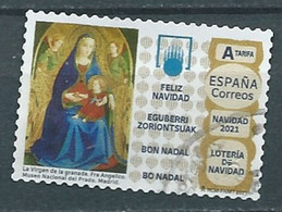 ESPAGNE SPANIEN SPAIN ESPAÑA 2021 CHRISTMAS NAVIDAD: LOTTERY LOTERÍA USED ED 5533 MI 5583 YT 5289 SC 4573 SG 5533 - Usati