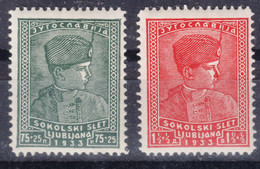 Yugoslavia Kingdom Sokol Games 1933 Mi#255-256 Mint Never Hinged - Nuevos