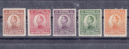 Yugoslavia Kingdom 1923 Mi#169-173 Mint Hinged - Nuevos